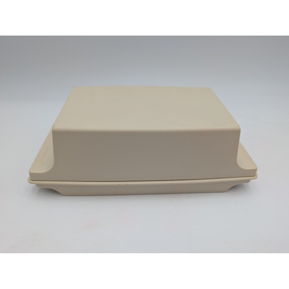 Tupperware Butter Dish 2 Stick Almond Beige Vintage 1512 USA